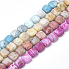 Dyed Natural Crazy Lace Agate Beads Strands G-S273-11-1