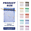 100Pcs 10 Colors Star & Moon Printed Organza Gift Bags OP-YS0001-02A-3