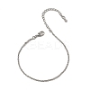 Brass Rolo Chain Bracelets for Women BJEW-G735-05P-4