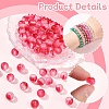 100Pcs Frosted Baking Paint Glass Beads DGLA-YW0001-36E-5