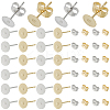 200Pcs 2 Color 304 Stainless Steel Stud Earring Findings STAS-SP0001-50-1