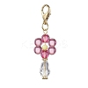 Flower Acrylic Pendant Decorations HJEW-JM01879-4
