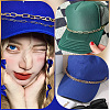 8Pcs 8 Styles 304 Stainless Steel & Aluminum Cable Chains Baseball Cap Chain HJEW-SC0002-51-4