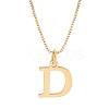 1pc 304 Stainless Steel Letter Pendant Necklaces NJEW-LP0001-38D-G-1