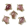 Natural Strawberry Quartz Pendants G-U019-02G-06-1