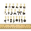 20Pcs 20 Styles Alloy Enamel Pendant Decorations HJEW-FS00045-5