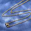 304 Stainless Steel Cable Chain Necklaces STAS-O053-07G-1