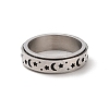 Rotatable 304 Stainless Steel Finger Ring RJEW-C071-07P-2