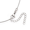 1MM 304 Stainless Steel Round Snake Chain Necklaces NJEW-N059-03P-2