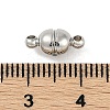 Rack Plating Brass Magnetic Clasps KK-Z070-19P-01-4