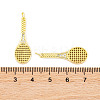 Rack Plating Brass Micro Pave Cubic Zirconia Pendants KK-P269-06G-3