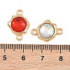 Alloy Resin Sun Connector Charms RE-CBA4818-03A-3