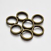 Brass Split Rings KK-E647-10AB-6mm-1