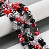 Glass Beads Strands EGLA-A034-M8mm-14-1