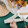 Polyester Jacquard Flower Ribbon for Clothing Accessories OCOR-WH0090-73B-3