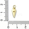 Eye Theme Brass Micro Pave Cubic Zirconia Charms KK-H475-58G-09-3