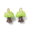 Alloy Enamel Pendants FIND-A060-01G-02-1