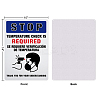 UV Protected & Waterproof Aluminum Warning Signs AJEW-GL0001-05C-09-2