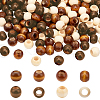 150 Pcs 3 Colors Wooden Beads WOOD-PH0001-49-1