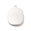Non-Tarnish 304 Stainless Steel Pendants STAS-E176-09P-3
