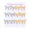 PVD Vacuum Plating 304 Stainless Steel Stud Earrings EJEW-C099-18GP-2