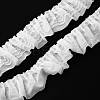 Double-Layer Pleated Polyester Chiffon Lace Trim OCOR-WH0047-19A-1