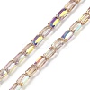 Electroplate Glass Chevron Beads Strands GLAA-Q101-02A-AB09-1