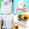 7Pcs Butterfly Hotfix Rhinestone Iron on/Sew On Patches DIY-DR0002-04A-5
