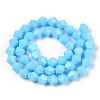 Opaque Solid Color Imitation Jade Glass Beads Strands EGLA-A039-P6mm-D12-3
