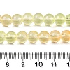 Baking Paint Transparent Glass Beads DGLA-M001-8mm-08-5