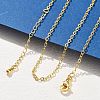 Brass Cable Chains Necklaces for Women NJEW-D302-47G-3