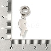 304 Stainless Steel Enamel European Dangle Charms STAS-U005-34P-3