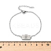 201 Stainless Steel Camera with Heart Link Bracelets BJEW-B128-04P-5