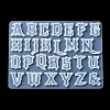 Gothic Style Letter A~Z DIY Silicone Molds DIY-P078-02-5
