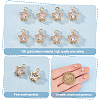 20Pcs Brass Pave Clear Cubic Zirconia Links KK-GO0001-95-5