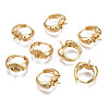 Brass Hoop Earring Findings KK-N233-139-1
