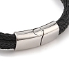 Braided Microfiber Leather Multi-strand Bracelets BJEW-B096-08F-3