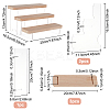 3-Tier Transparent Acrylic  Minifigures Display Risers DIY-WH0410-33A-2