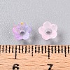 Frosted Transparent Acrylic Beads OACR-N137-72C-4