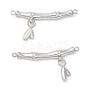 Non-Tarnish 304 Stainless Steel Connector Charms STAS-Z041-32P-1