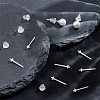 6 Pairs Hypoallergenic Bioceramics Zirconia Ceramic Earring Settings FIND-BBC0003-67-4