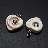 Natural Shiva Eye Shell Pendants X-SSHEL-E564-19P-2