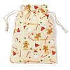 Christmas Theme Cloth Printed Storage Bags ABAG-F010-02B-04-2