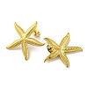 Ion Plating(IP) 304 Stainless Steel Starfish Stud Earrings EJEW-D281-06G-2