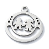 Non-Tarnish 304 Stainless Steel Pendants STAS-C097-36P-1
