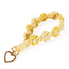 Cotton Braided Flower Pendant Decorations AJEW-TAC0030-032G-14-2