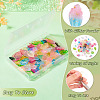 100Pcs 20 Styles Two Tone Transparent Spray Painted Glass Pendants GLAA-TA0002-07-5