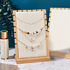 2 Sets Bamboo Wood Multiple Necklace Display Stands NDIS-PH0001-10B-4