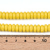 Opaque Spray Painted Glass Beads X-GLAA-ZX008-8mm-18K-4