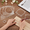 Transparent Acrylic Sewing Measuring Tool Set AJEW-WH0554-09A-3